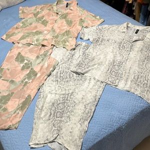 Plus size cotton pajamas